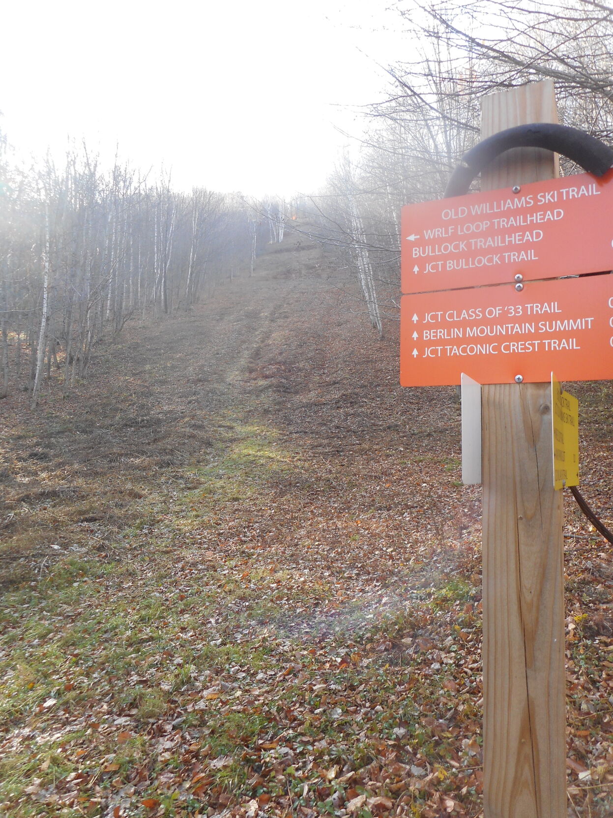 Berlin ski trail sign